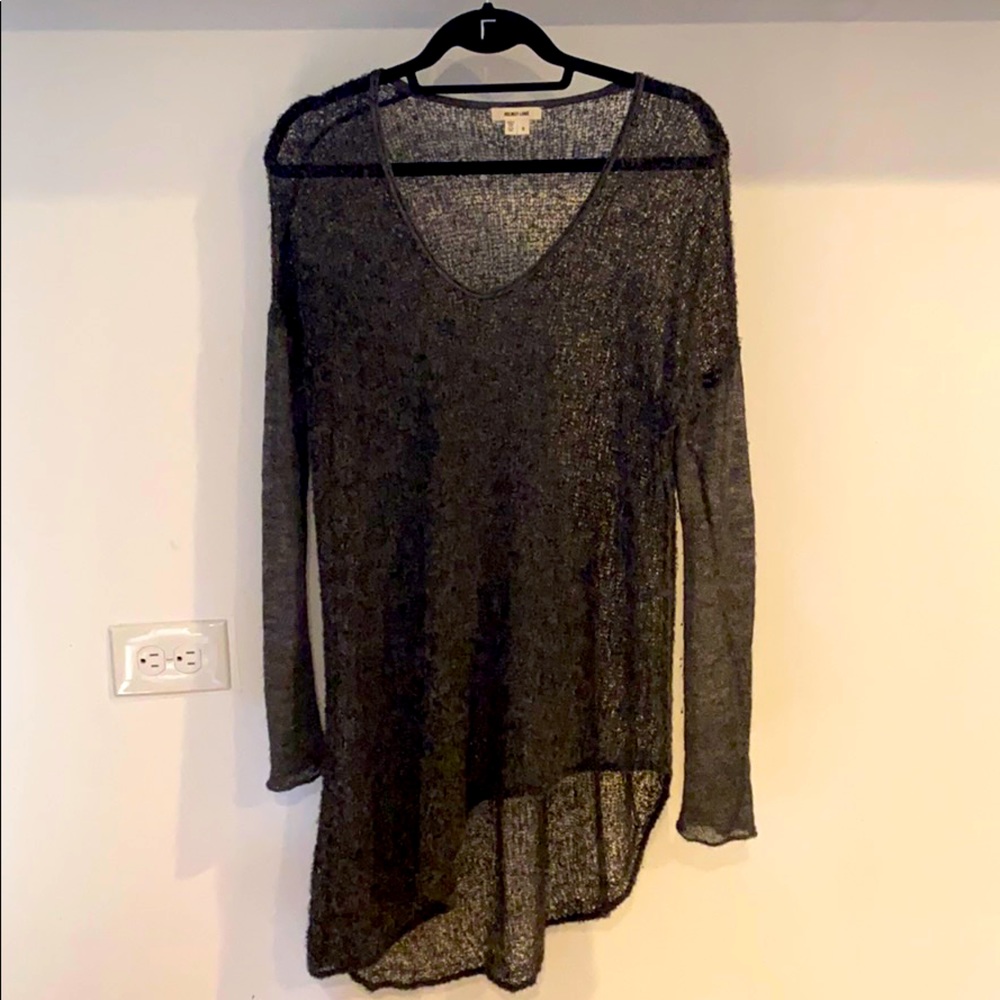 Helmet Lang sheet asymmetrical sweater 107